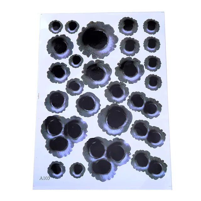 Realistic 3D Bullet Hole Car Decal