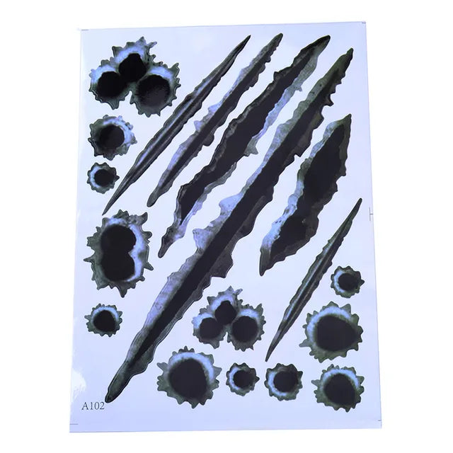Realistic 3D Bullet Hole Car Decal