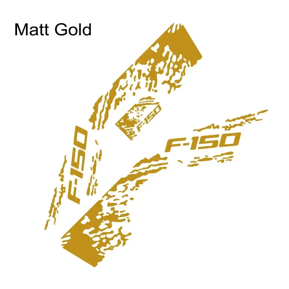 Ford F-150 Raptor Body Side Graphic Kit – Splash Grunge Vinyl Decal Set (3 Pcs) | 12 Finishes