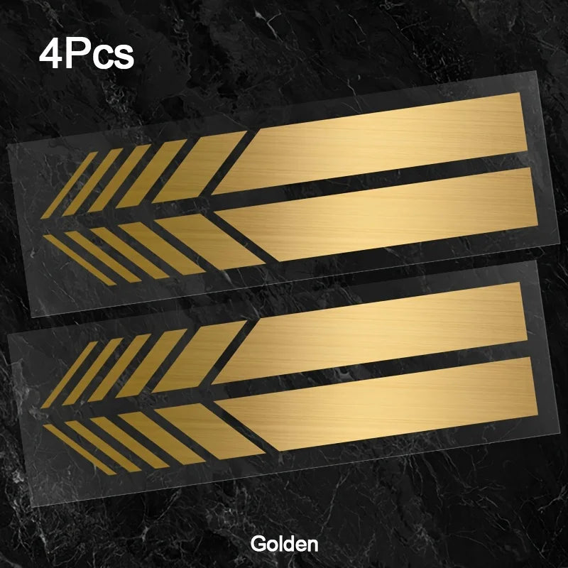 Classic JDM Reflective Stripes Vinyl Decal Kit | 4pcs Self-Adhesive Car Body Stickers
