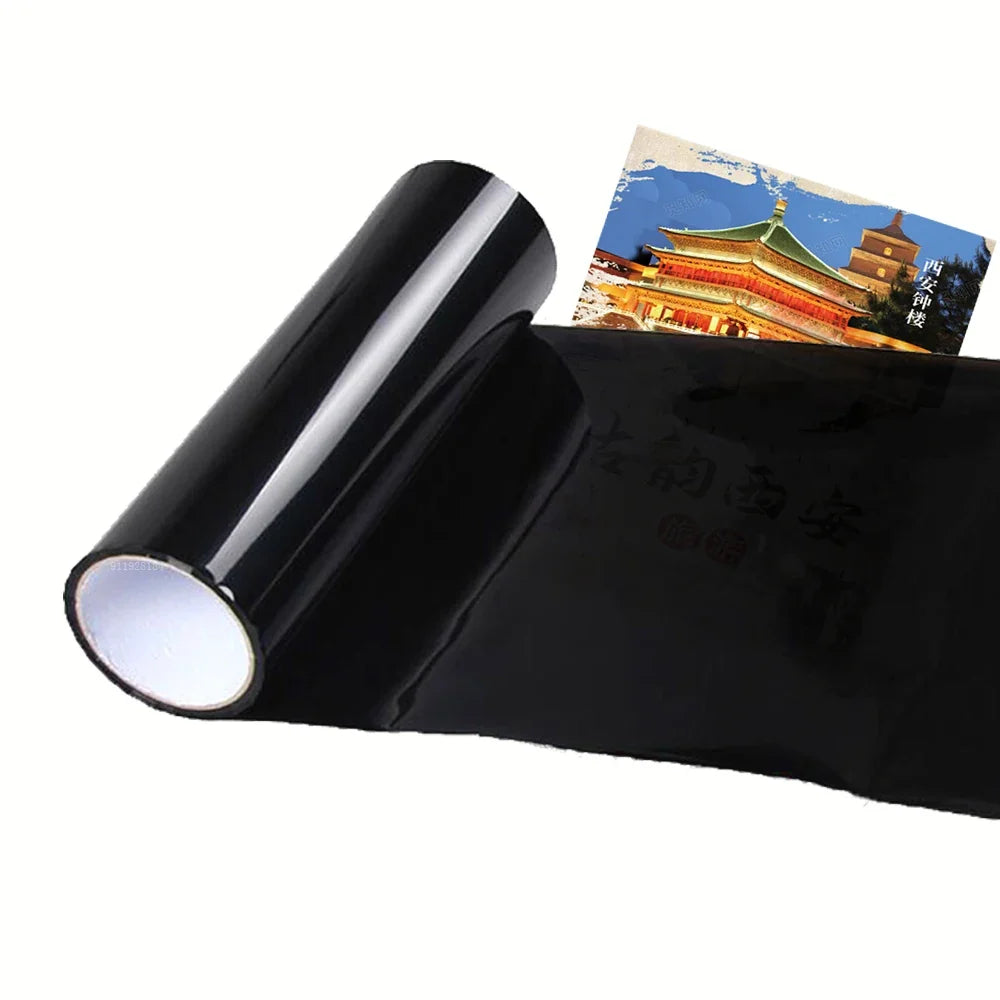 Gloss Transparent Light Black Smoke PVC Film Tint 30 X200cm Headlight Taillight Wrap Cover Film Foil Sticker Cover Car Styling