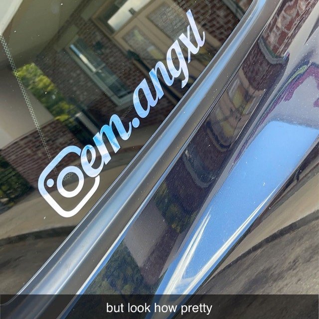 Custom Instagram Decal Vinyl Sticker