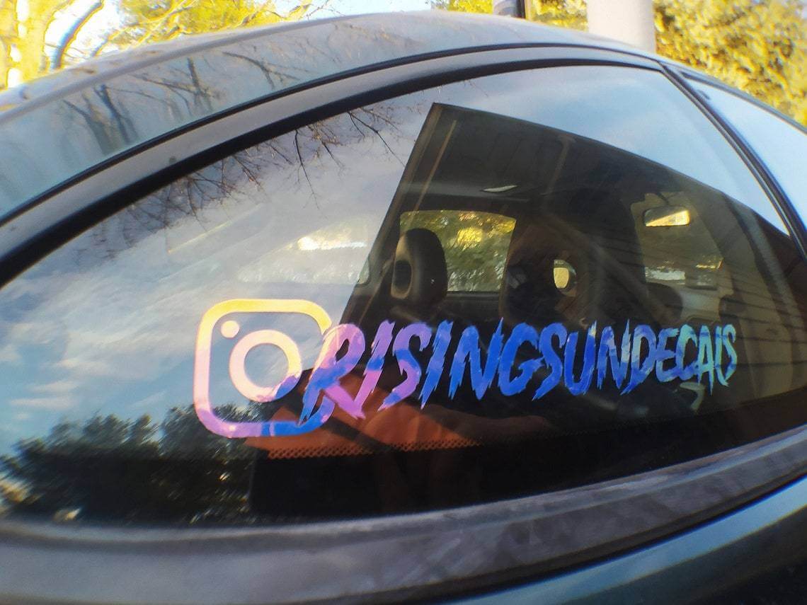 Custom Instagram Decal Vinyl Sticker