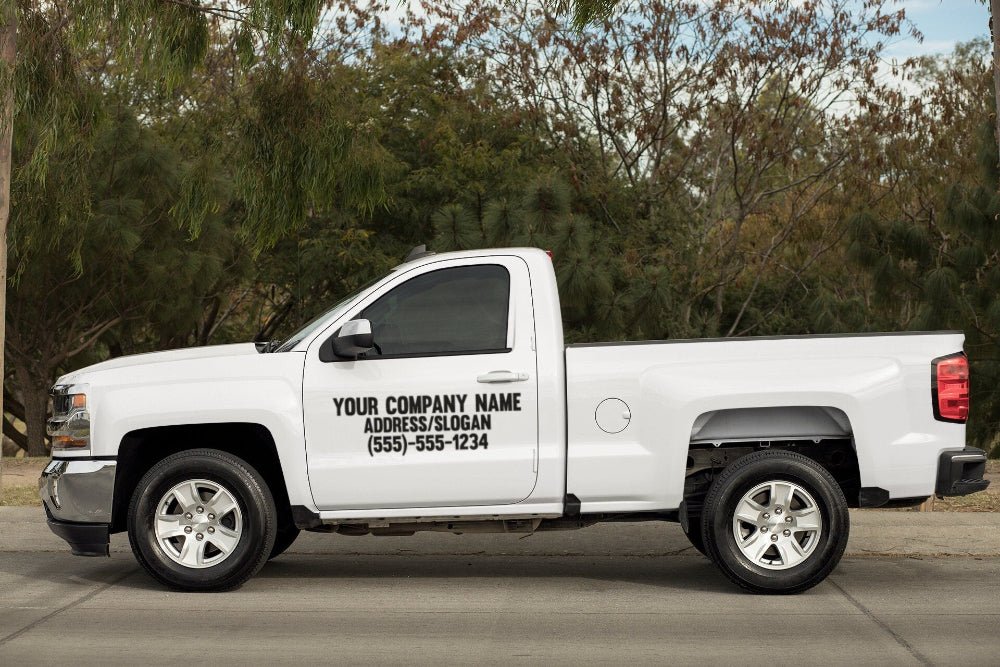 Custom Business Vinyl Decal Large Format Sticker For Truck/Car/Van