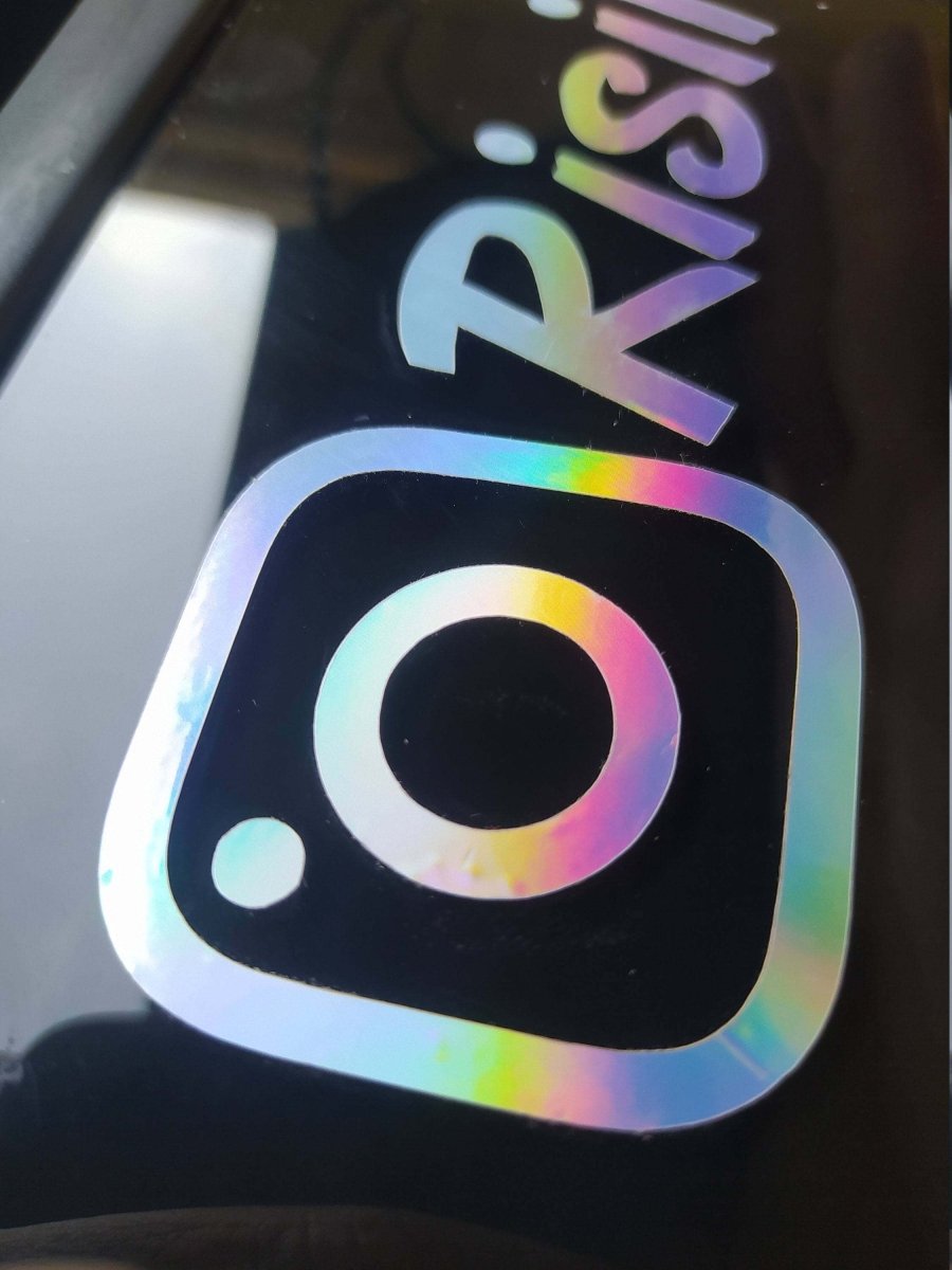 Custom Personalized Social Media Vinyl Sticker Facebook Snapchat TikTok Instagram