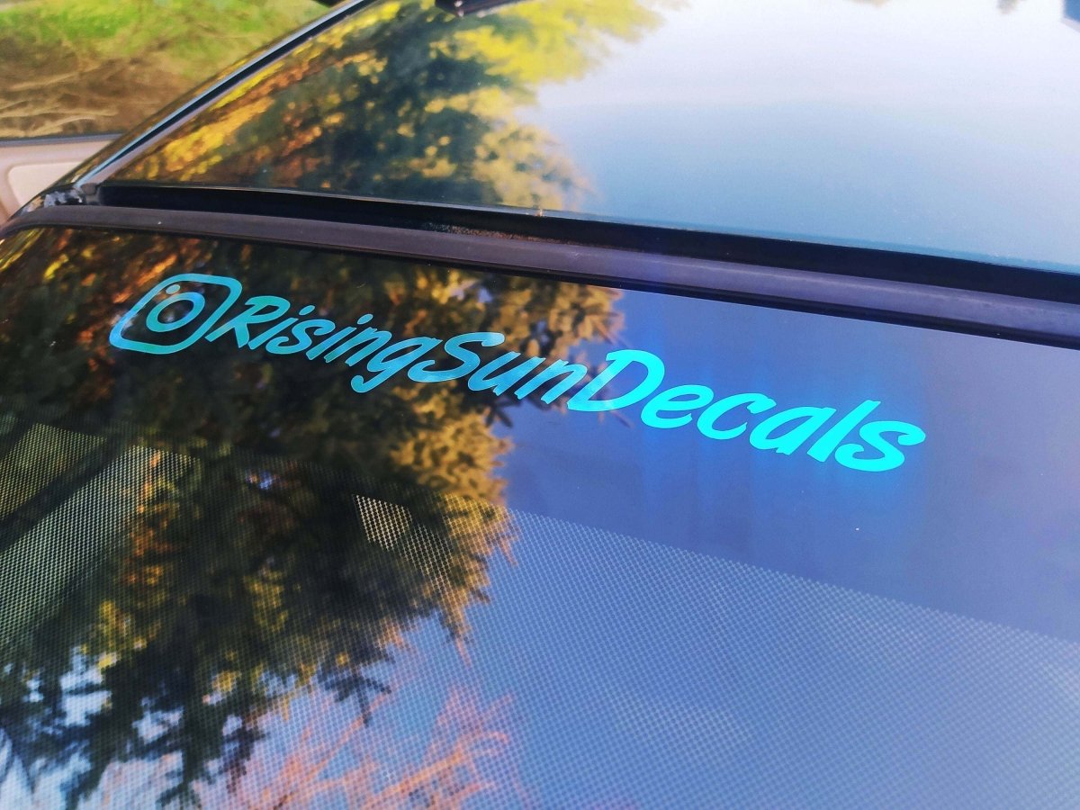 Custom Personalized Social Media Vinyl Sticker Facebook Snapchat TikTok Instagram