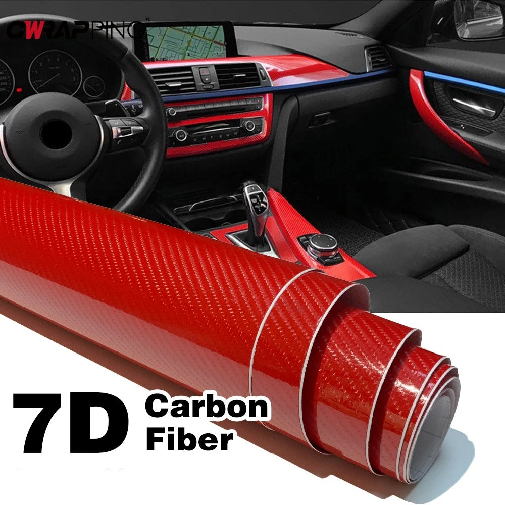 5D Carbon Fiber Vinyl Wrap Film, High Gloss