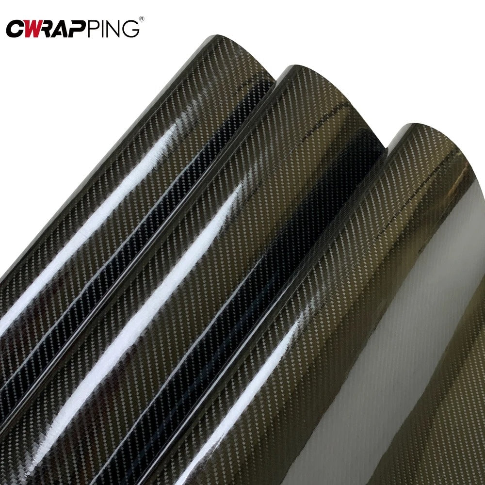5D Carbon Fiber Vinyl Wrap Film, High Gloss