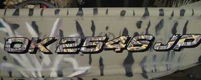 Camouflage Boat Numbers – Camo Vinyl Registration Decals