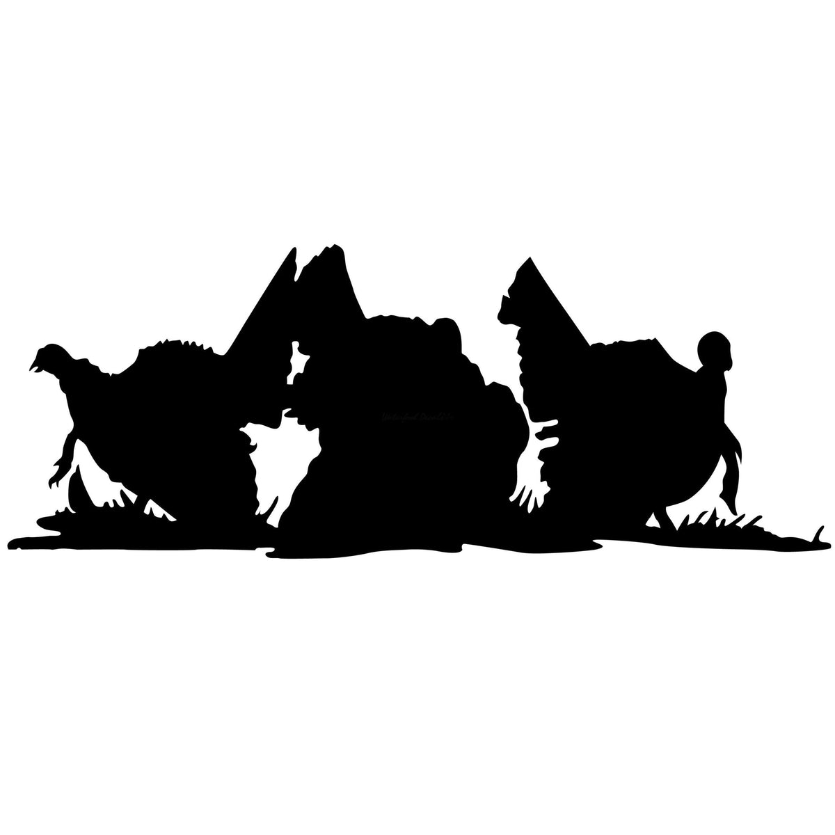 Three Tom Turkey Strut Sticker - Turkey Hunting Decal 7025