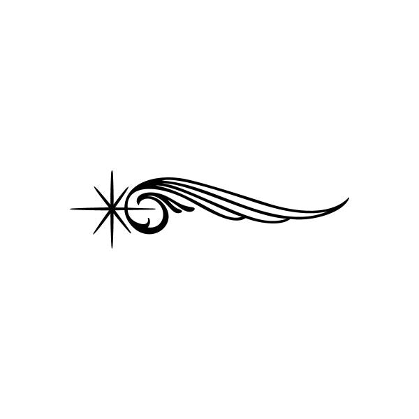 Pinstripes pin stripes lines Car Window Vinyl Decal Sticker Stickers 60