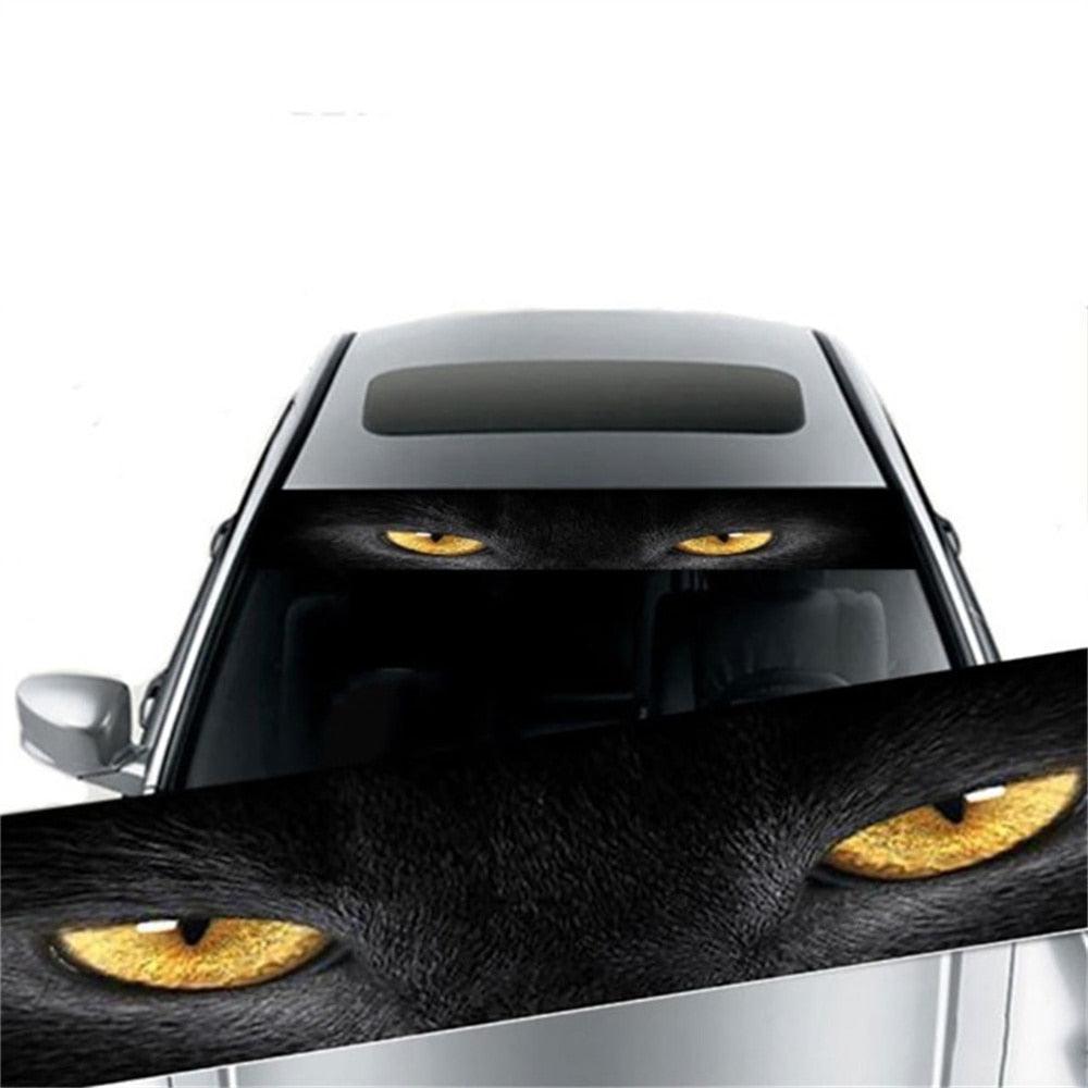 Skull Eyes Windshield Sun Strip Decal