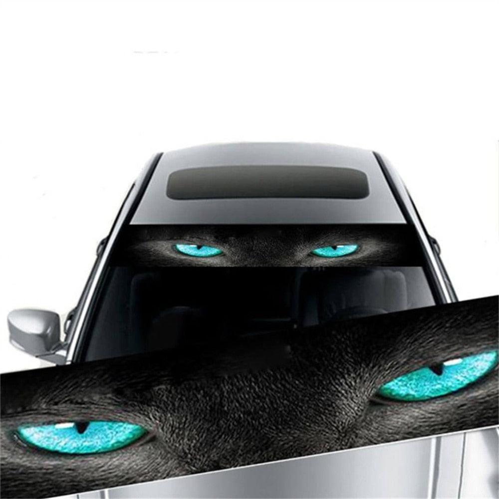 Skull Eyes Windshield Sun Strip Decal