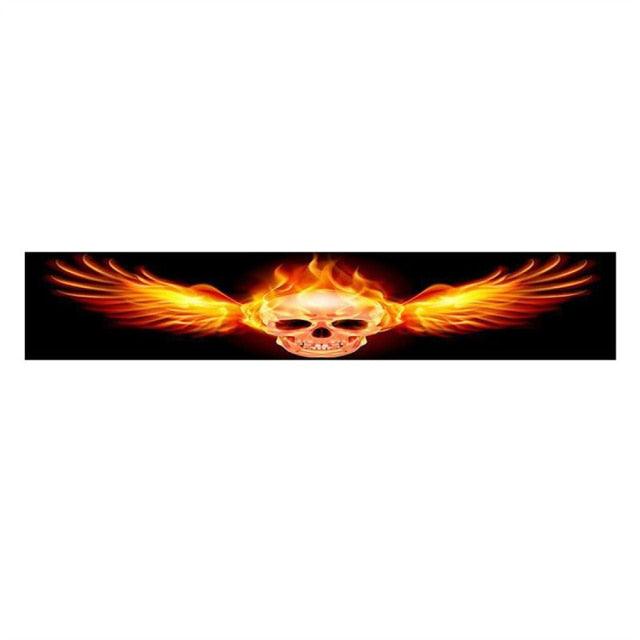 Skull Eyes Windshield Sun Strip Decal