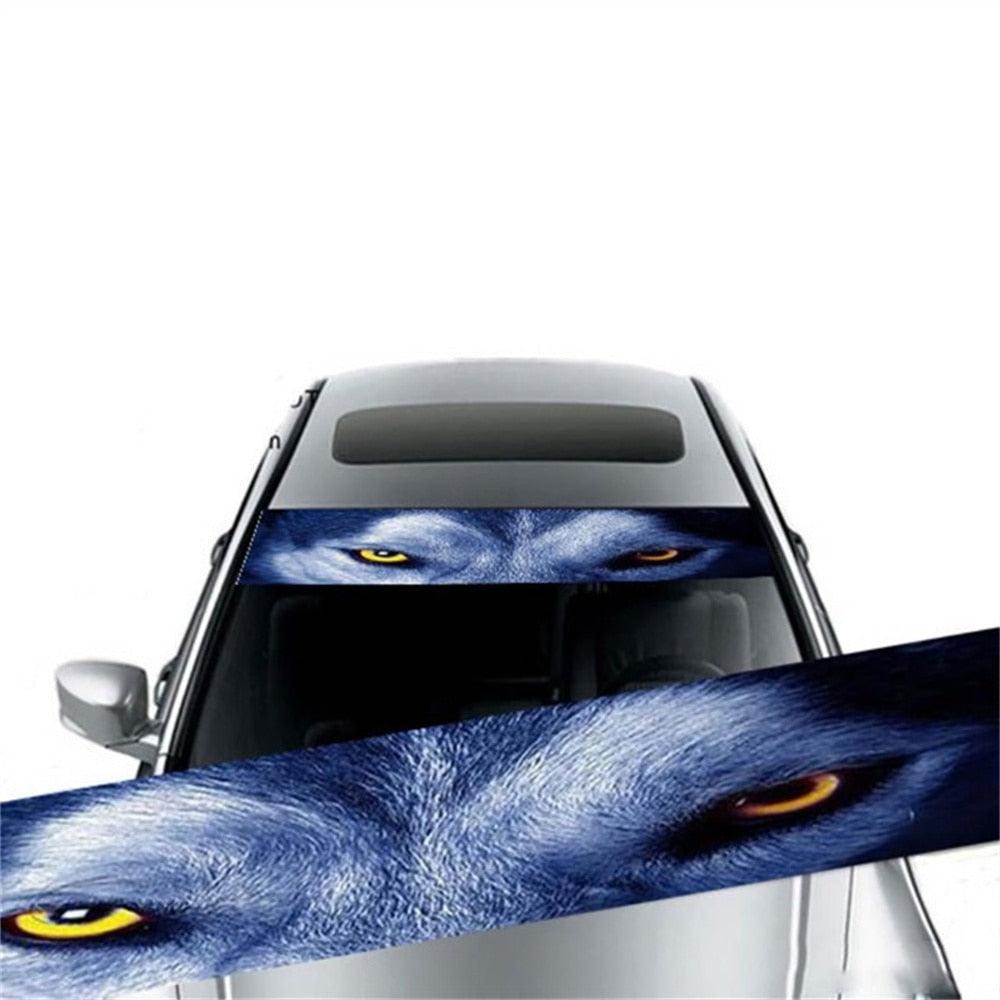 Skull Eyes Windshield Sun Strip Decal