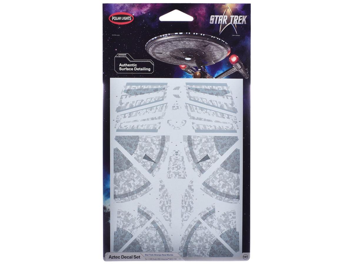 USS Enterprise NCC-1701 Aztec Decal Set "Star Trek: Strange New Worlds" (2022-Current) TV Series 1/1000 Scale by Polar Lights  free shipping USA